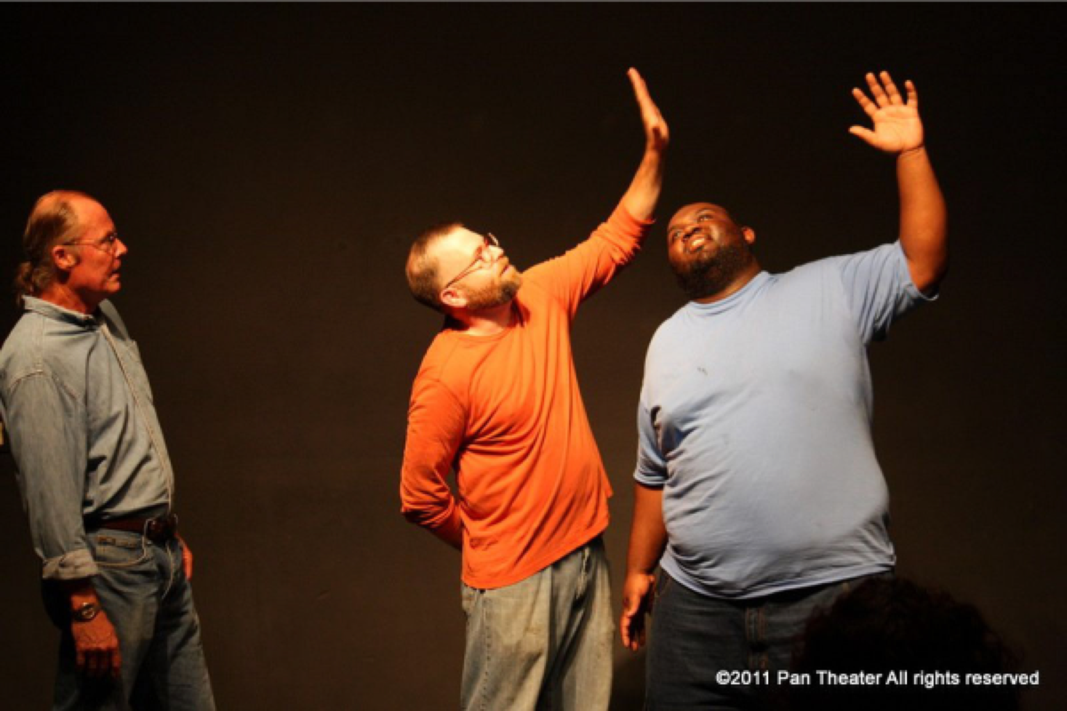 Pan Theater class in session near 12th Street BART in downtown Oakland